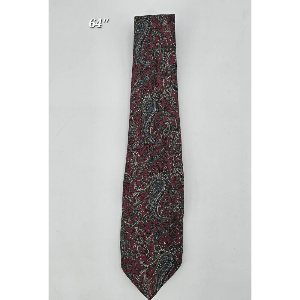 Vintage 90's Oscar de la Renta Couture Silk Tie  Paisley‎